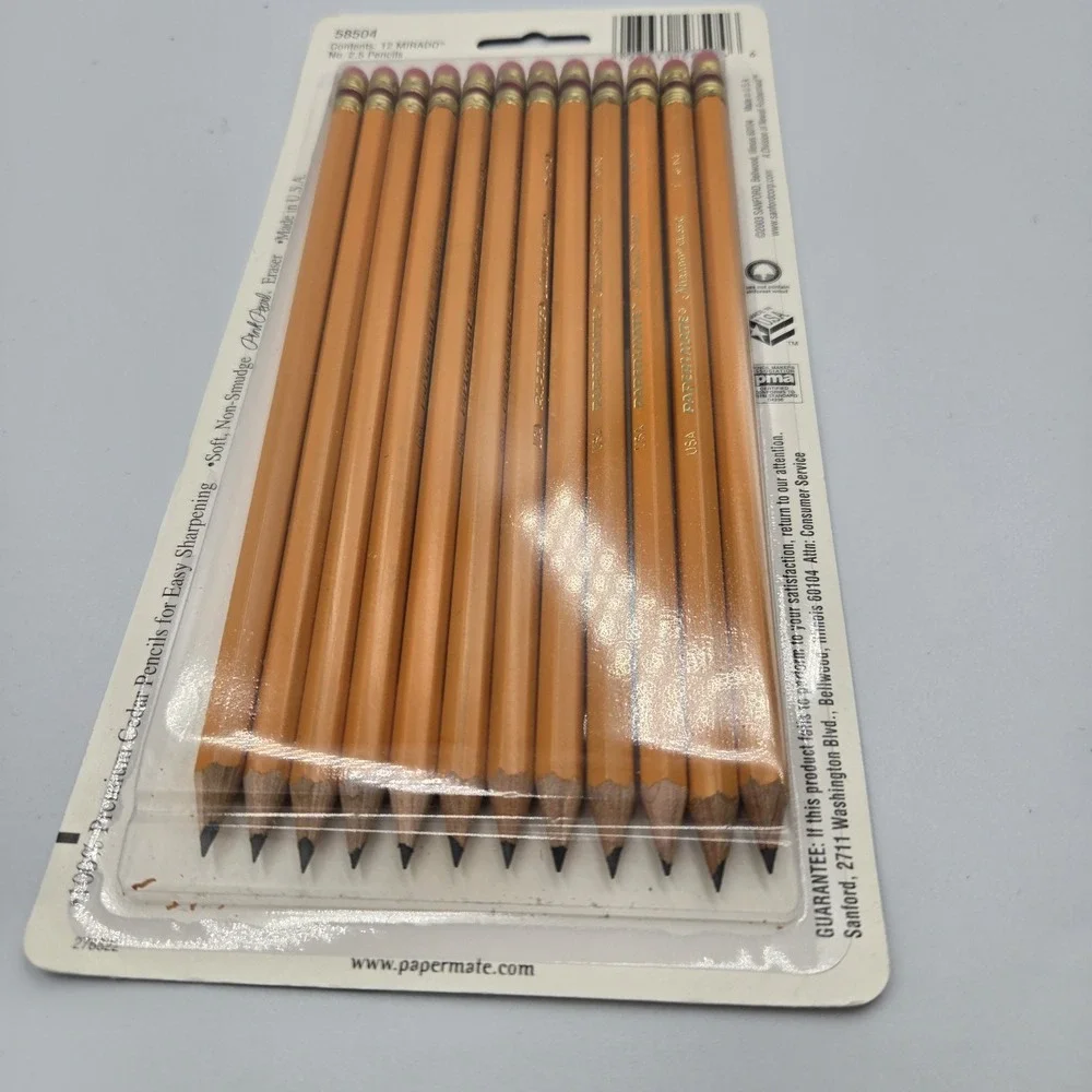 New‎ Mirado Pencils Premium Cedar #2.5 278822 NOS 2003 Paper Mate Lot USA 12pc
